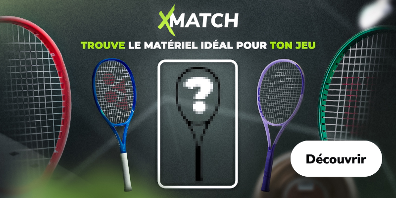 X-Match trouve ta raquette ou ton cordage en quelques clics !