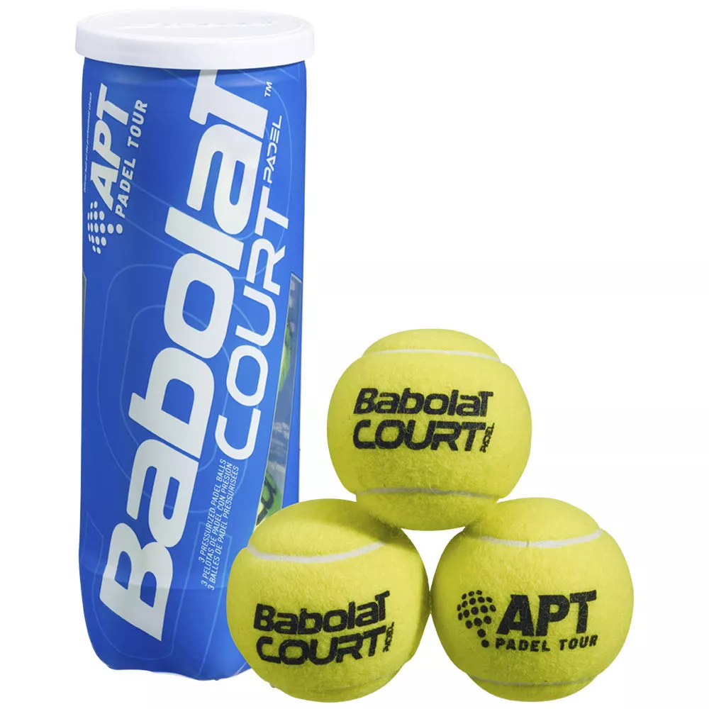 Tube de 3 balles Babolat Court Padel