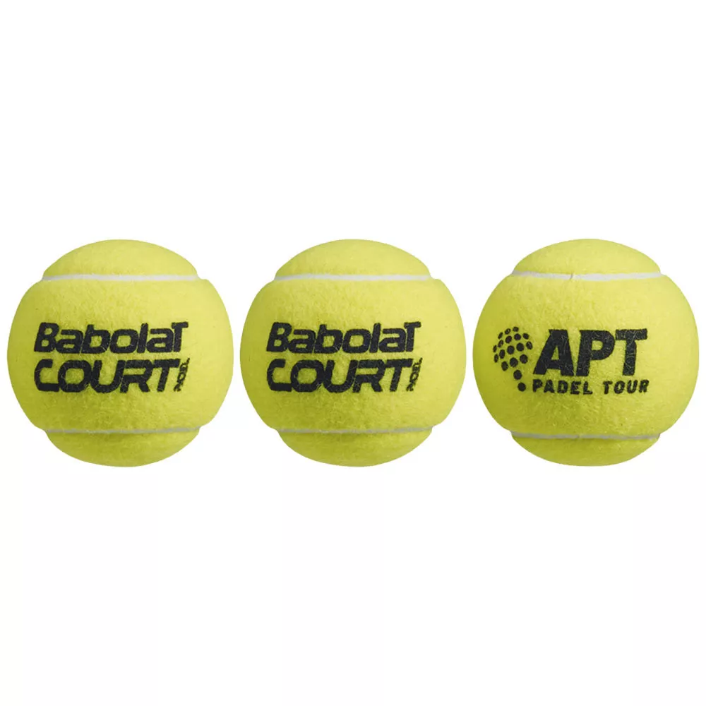 Tube de 3 balles Babolat Court Padel