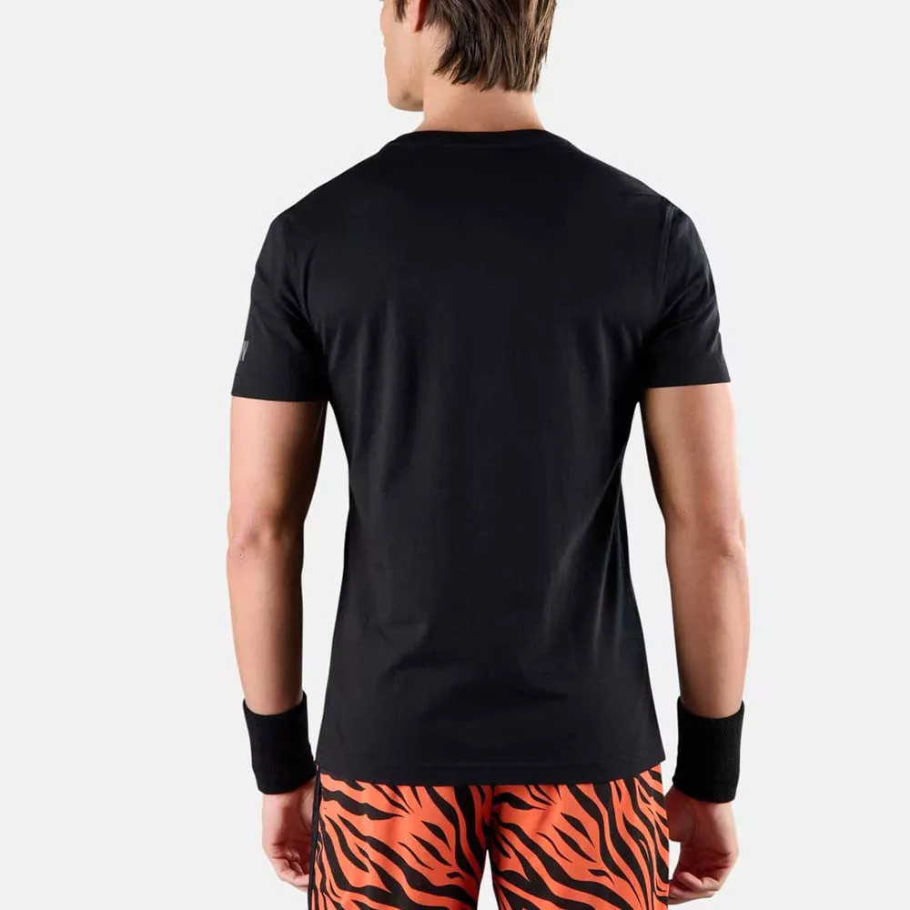 T-Shirt Hydrogen Tennis Court Noir / Orange