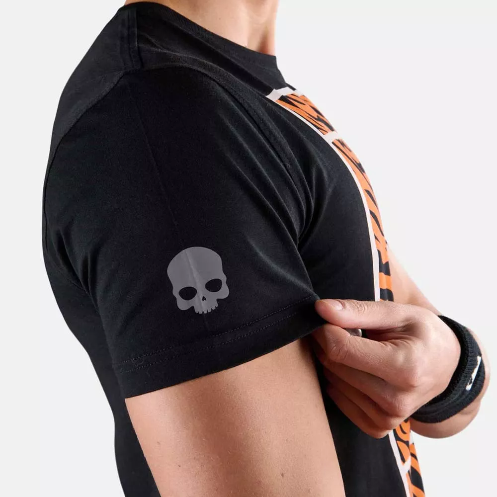 T-Shirt Hydrogen Tennis Court Noir / Orange
