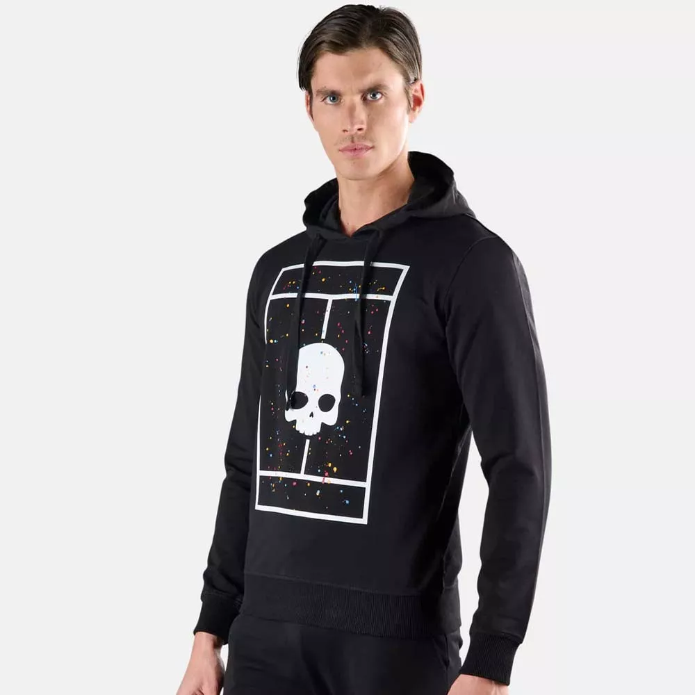 Sweat &agrave; capuche Hydrogen Court Noir Spark