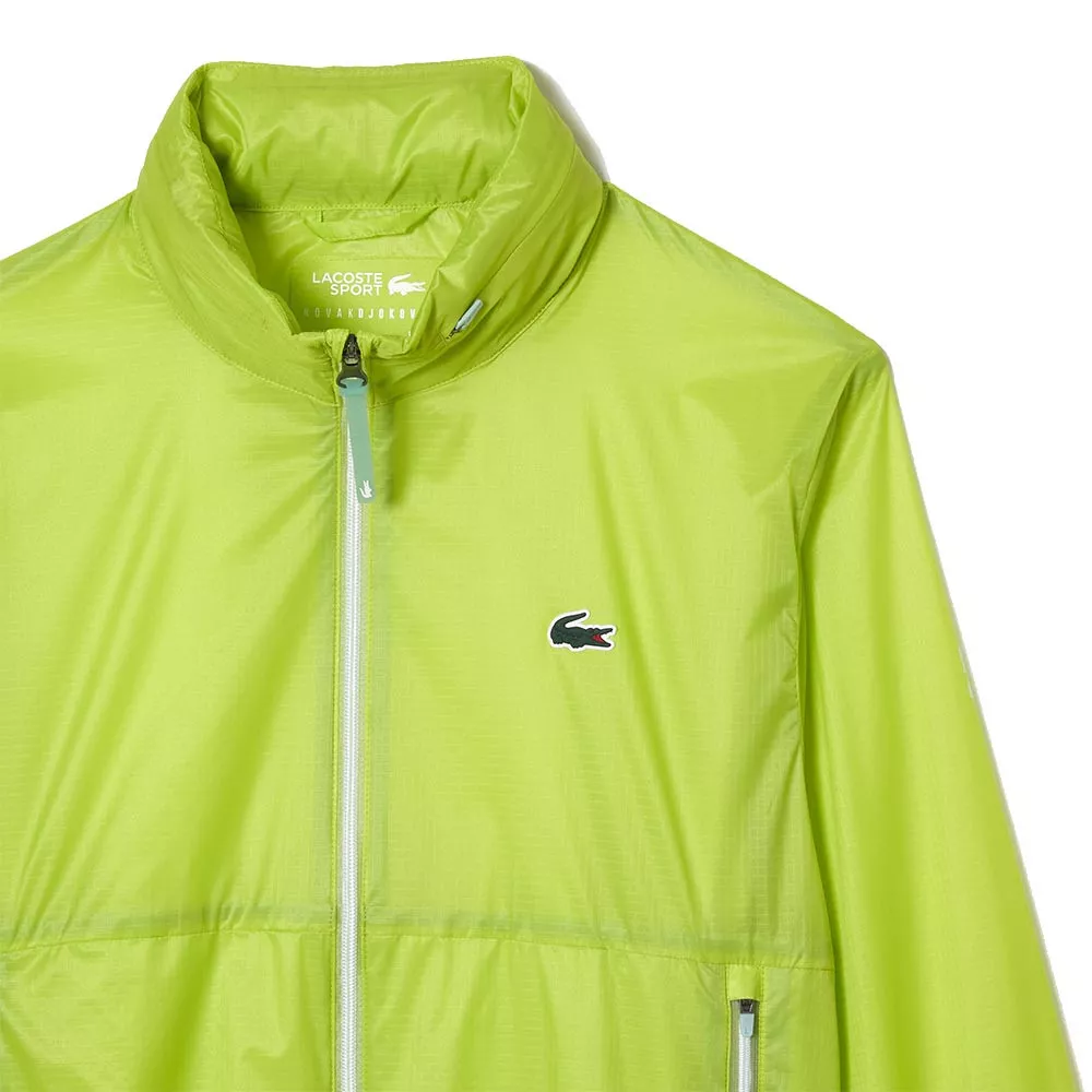 Veste zipp&eacute;e Lacoste Tennis x Novak Djokovic Vert