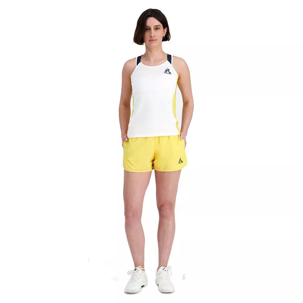 D&eacute;bardeur Le Coq Sportif Yannick Noah Paris Blanc / Jaune