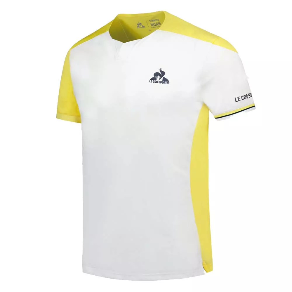 T-Shirt Le Coq Sportif Junior Yanick Noah Paris Blanc / Jaune