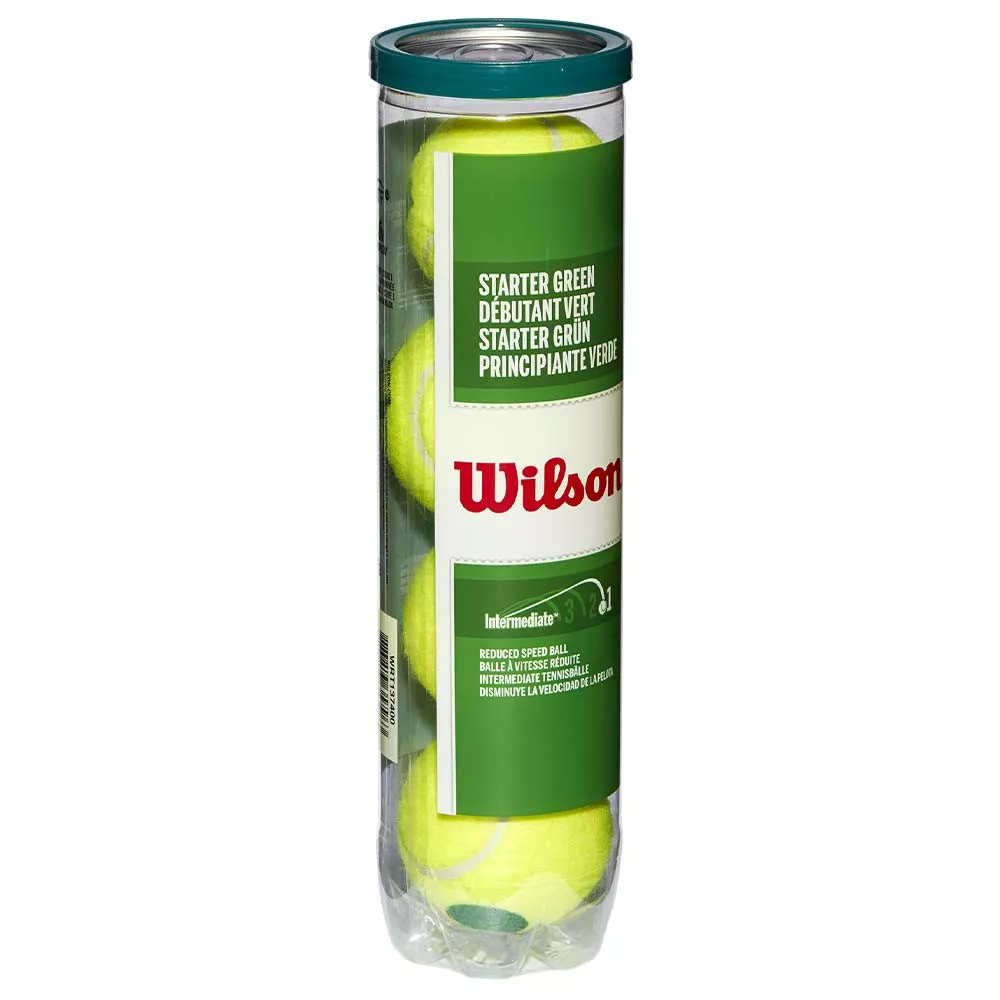 Tube de 4 Balles Wilson Starter Play Green