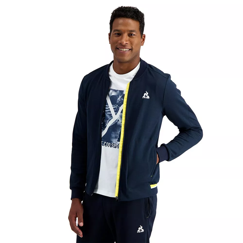 Veste zipp&eacute;e Le Coq Sportif Terre Battue 83 Bleu marine