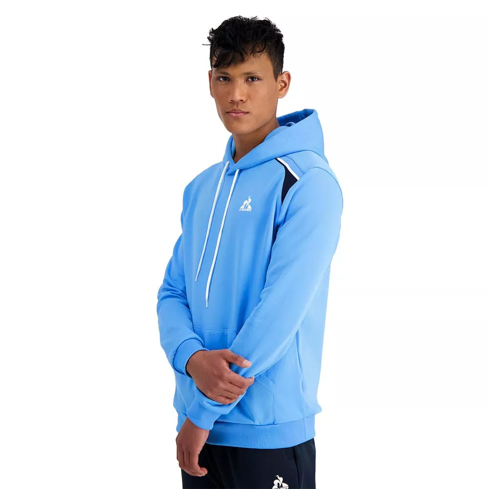Sweat &agrave; capuche Le Coq Sportif Heritage Bleu