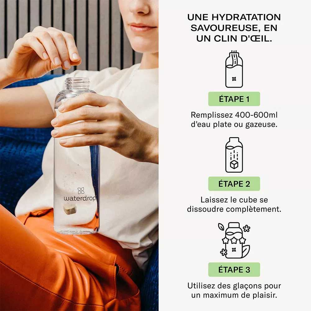Microdrink Waterdrop Th&eacute; Glac&eacute; P&ecirc;che x12