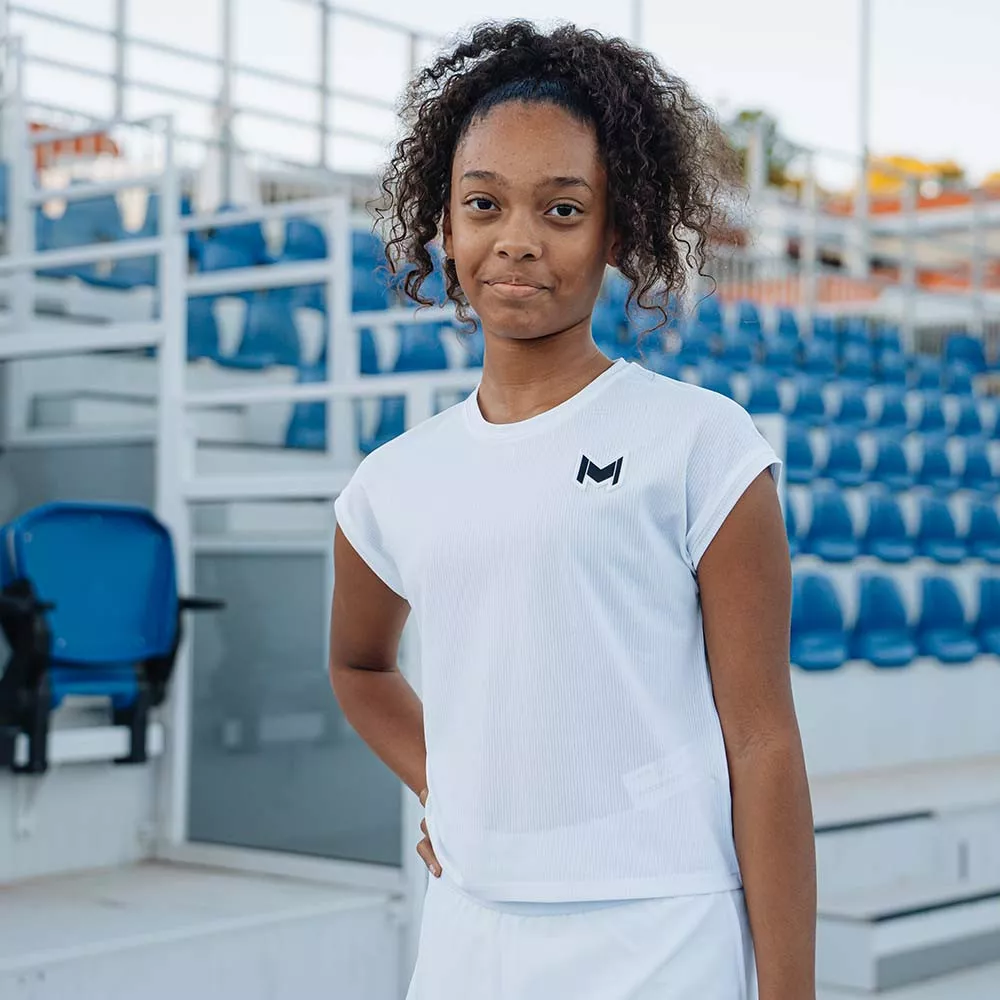 T-shirt Mouratoglou Match Fille Blanc