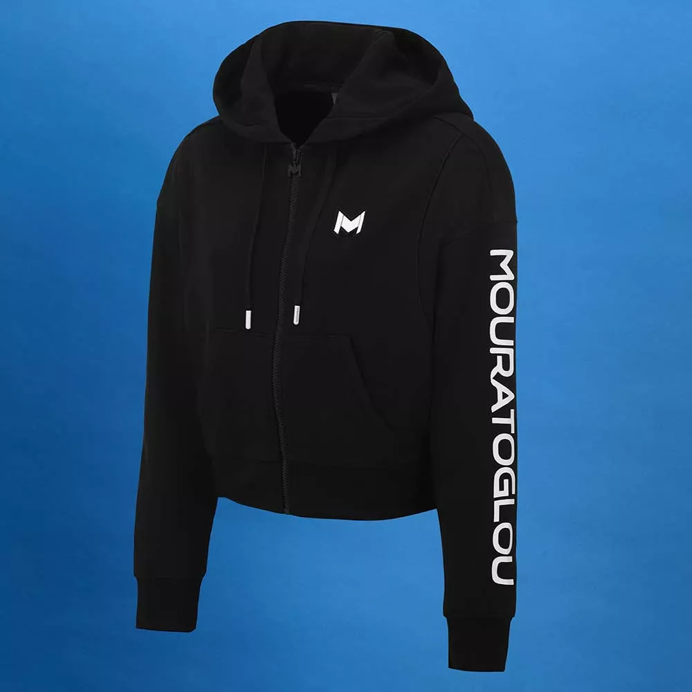 Veste &agrave; capuche Mouratoglou Femme Noir