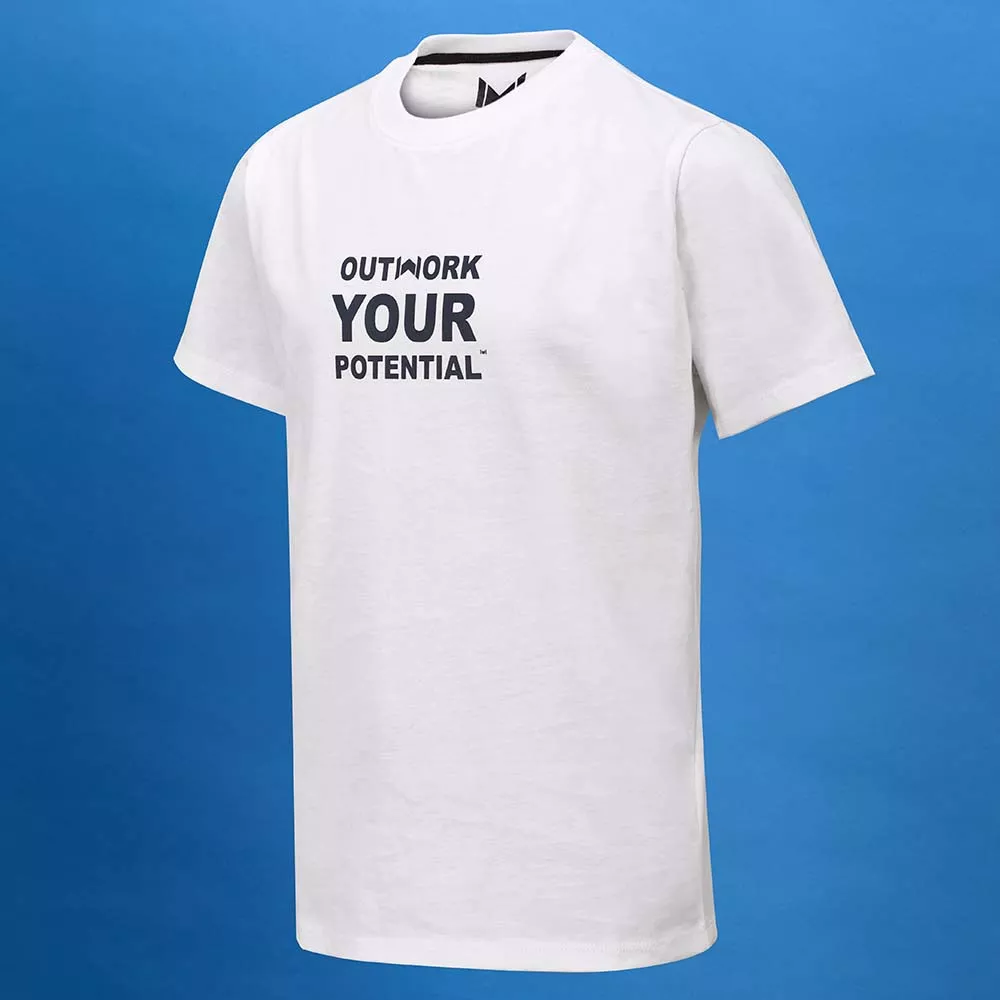 T-shirt Mouratoglou Graphique Gar&ccedil;on Blanc