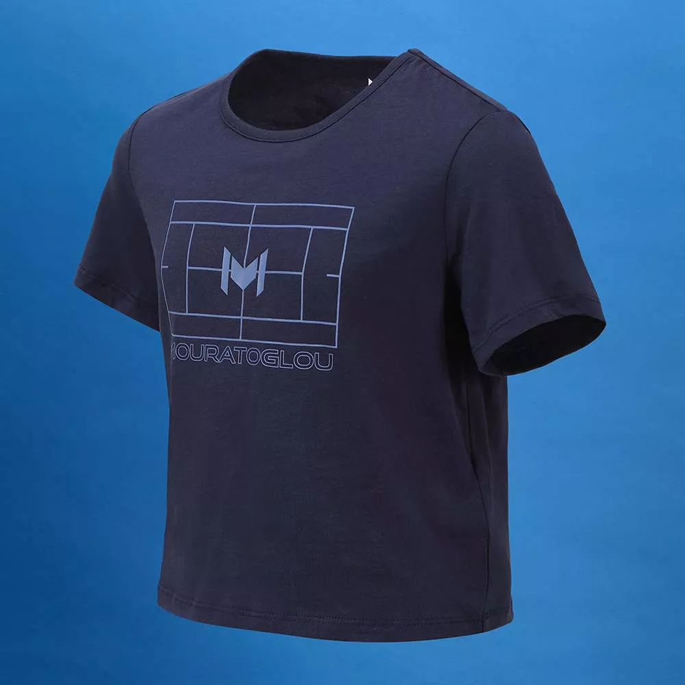 T-shirt Mouratoglou Training Fille Bleu marine