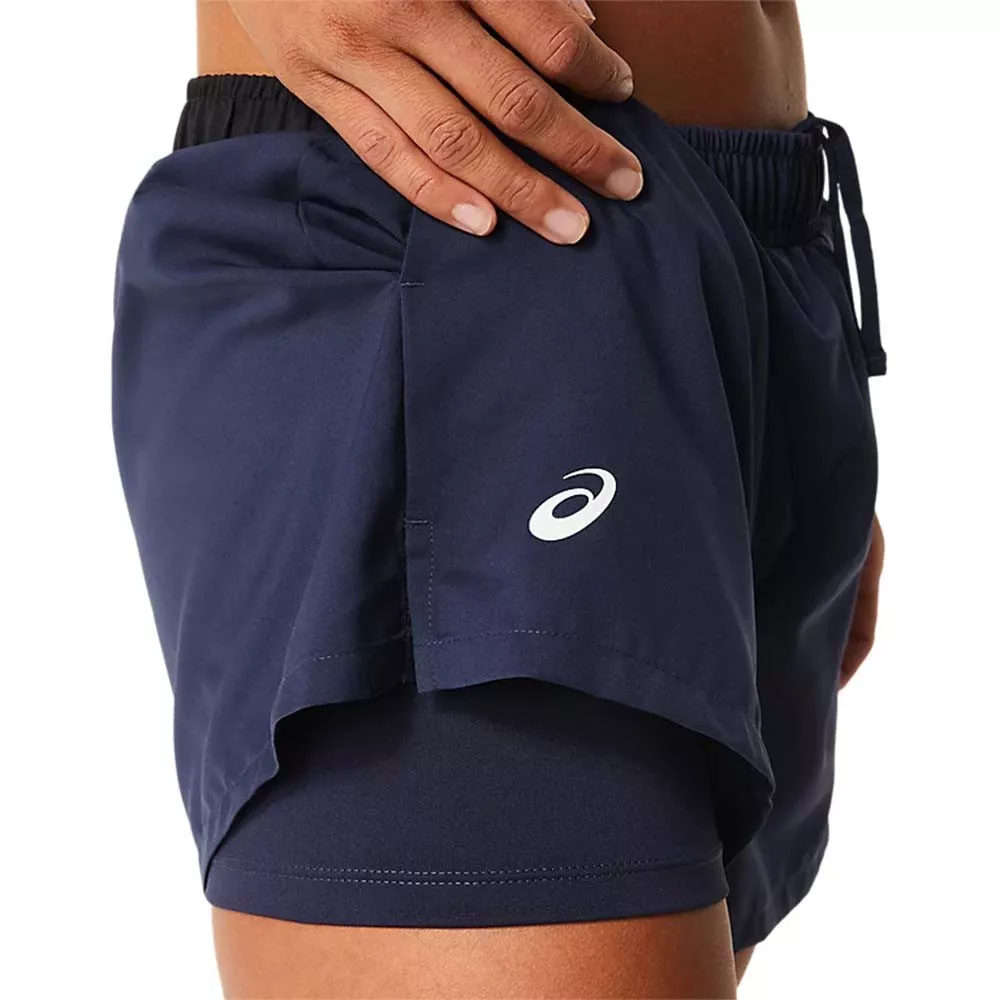 Short Asics Court Femme Bleu marine