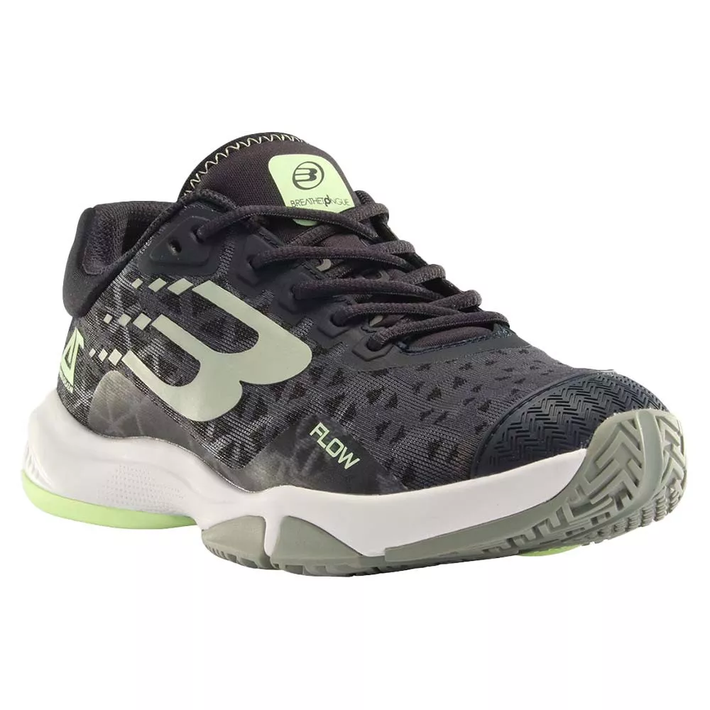 Chaussures Bullpadel Flow 24V Femme Noir / Eucalyptus