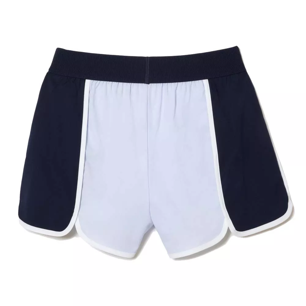 Short Lacoste Sport Color-Block Femme Bleu
