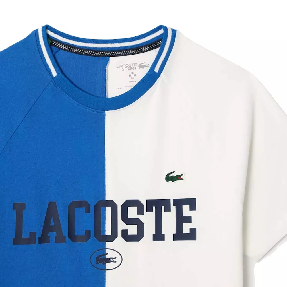T-Shirt Lacoste Sport x Daniil Medvedev Bleu / Blanc