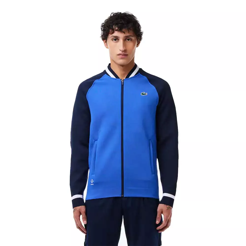 Veste zipp&eacute;e Lacoste Tennis x Daniil Medvedev Bleu / Bleu marine
