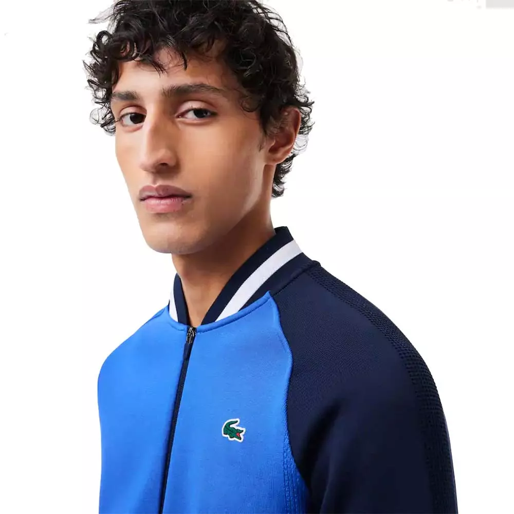Veste zipp&eacute;e Lacoste Tennis x Daniil Medvedev Bleu / Bleu marine