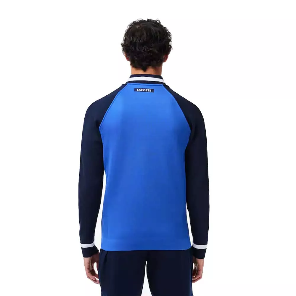 Veste zipp&eacute;e Lacoste Tennis x Daniil Medvedev Bleu / Bleu marine