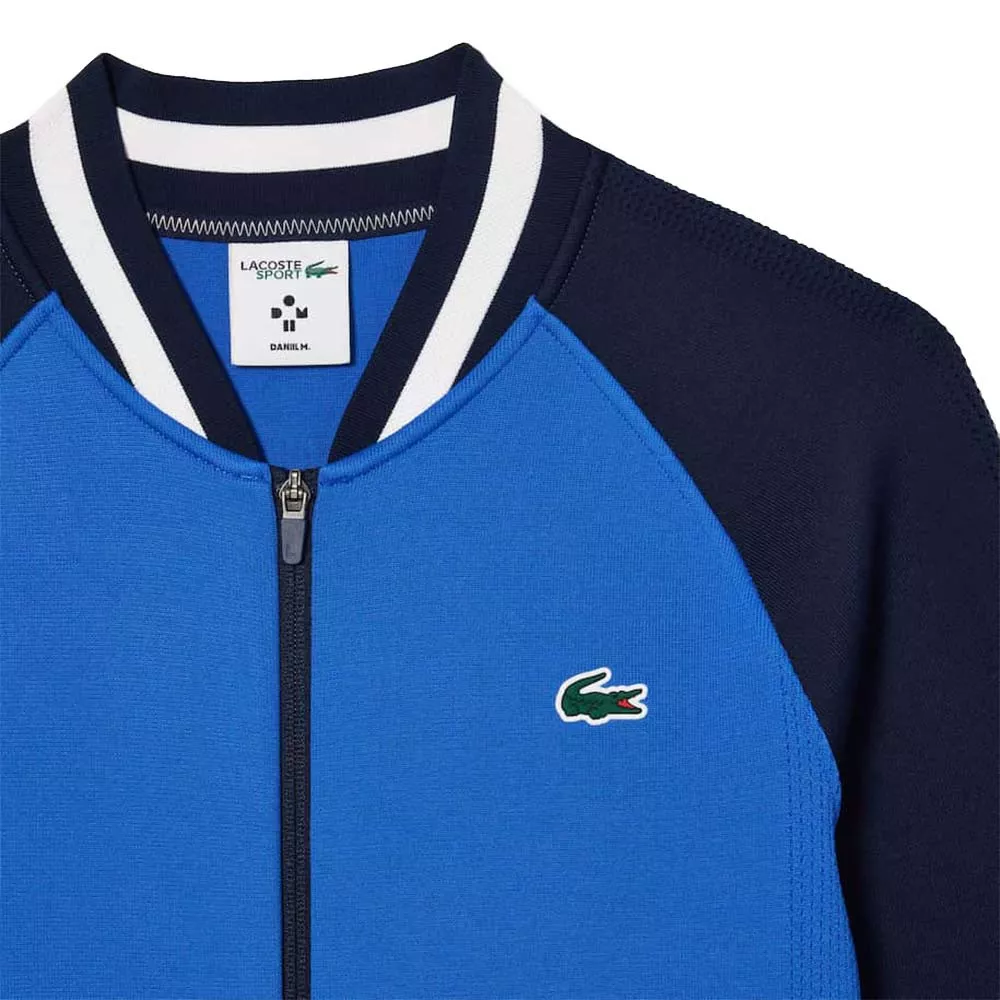Veste zipp&eacute;e Lacoste Tennis x Daniil Medvedev Bleu / Bleu marine