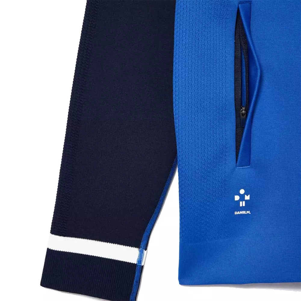 Veste zipp&eacute;e Lacoste Tennis x Daniil Medvedev Bleu / Bleu marine