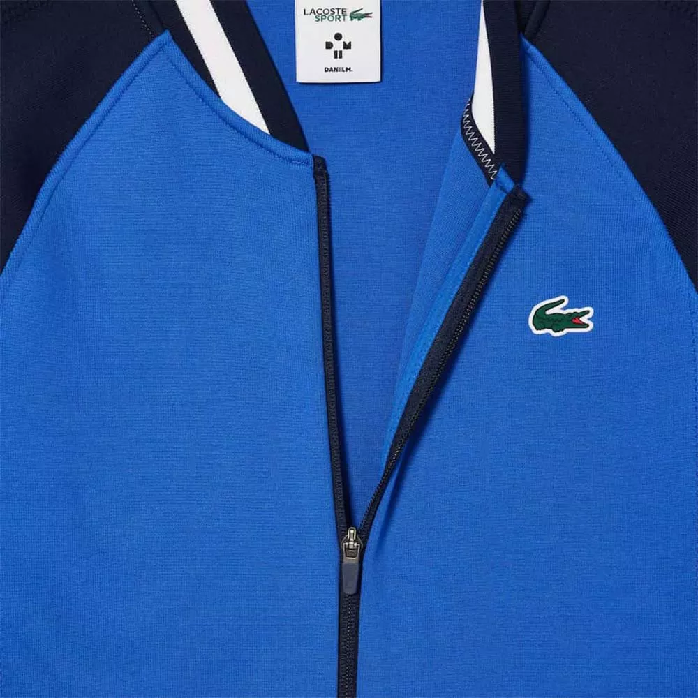 Veste zipp&eacute;e Lacoste Tennis x Daniil Medvedev Bleu / Bleu marine