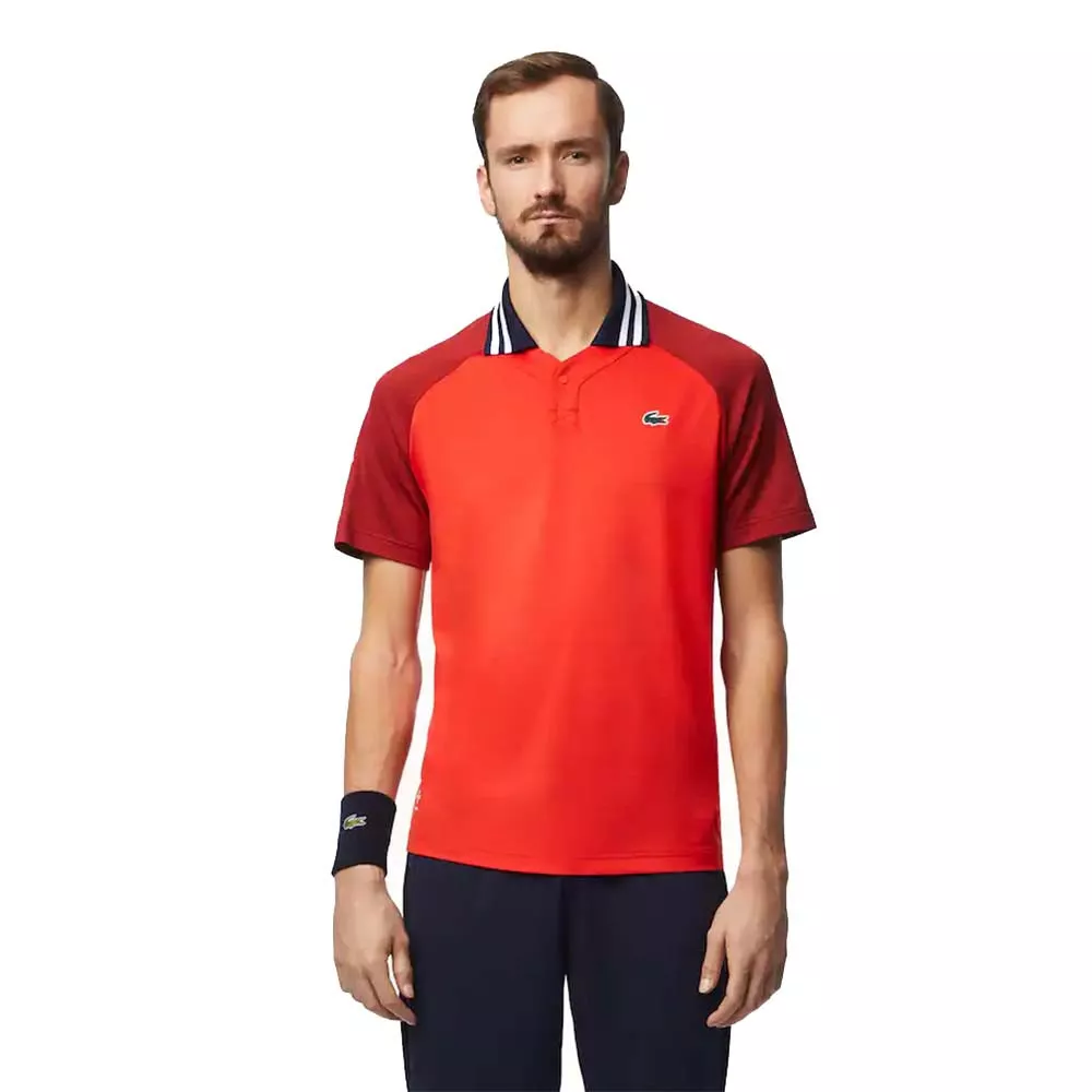 Polo Lacoste Tennis x Daniil Medvedev Rouge / Bordeaux