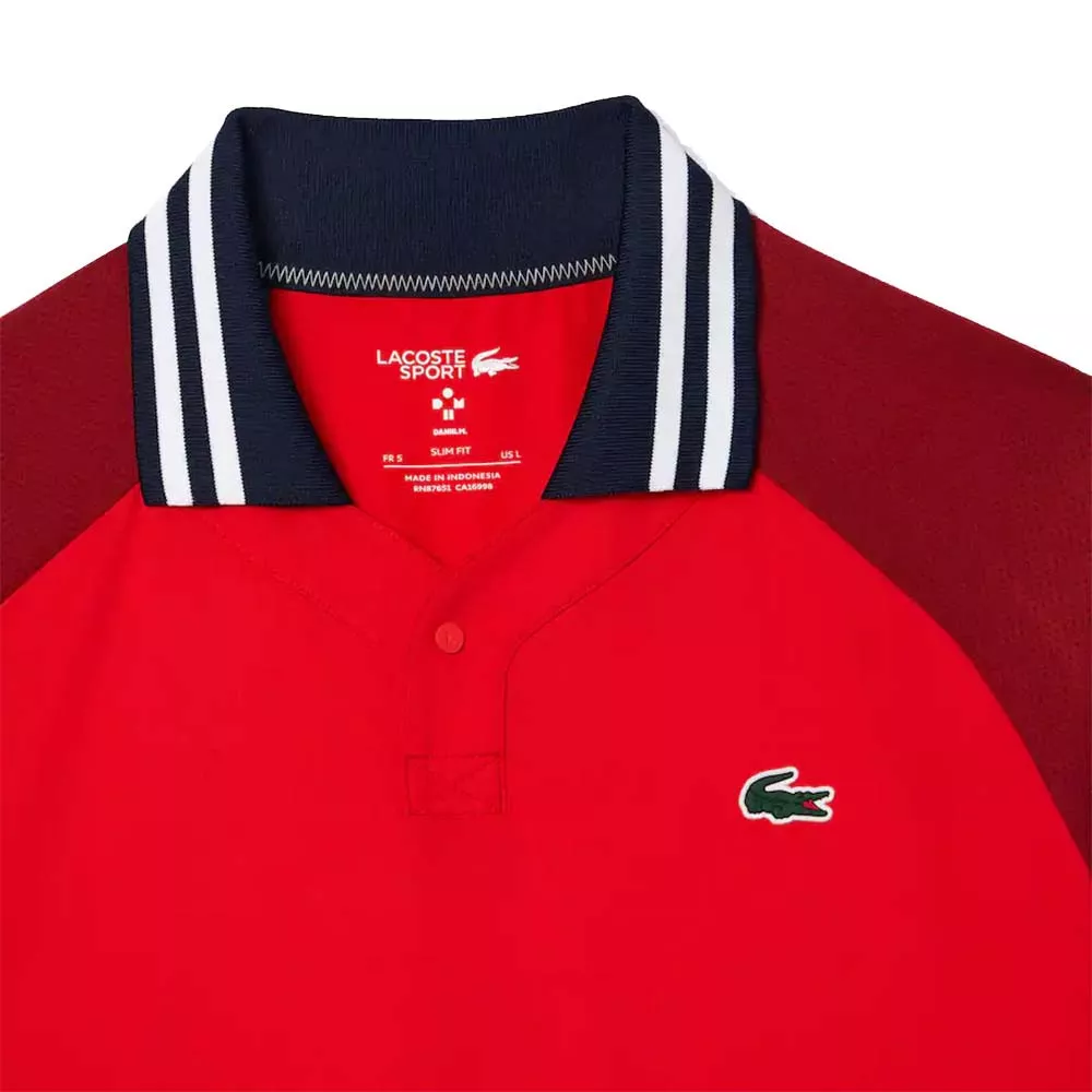 Polo Lacoste Tennis x Daniil Medvedev Rouge / Bordeaux