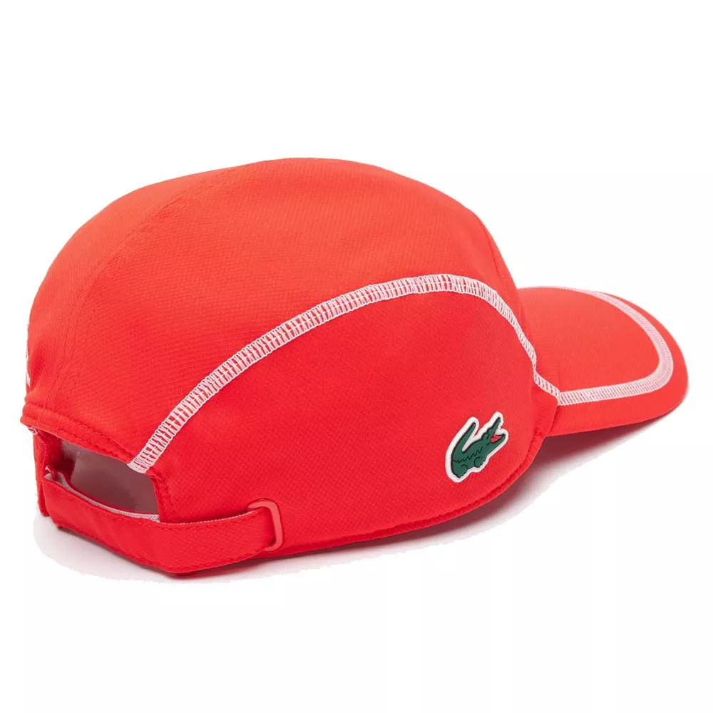 Casquette Lacoste Color-Block Rouge