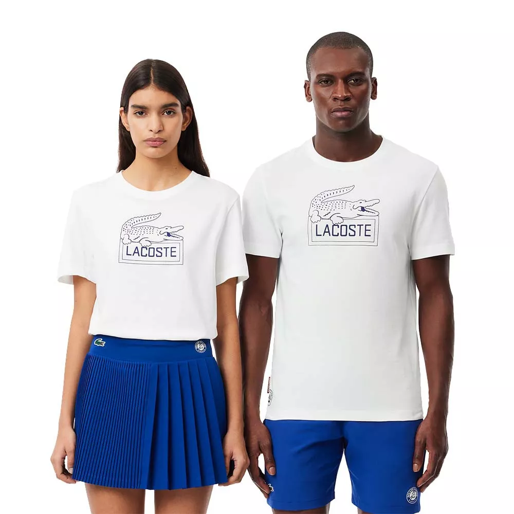 T-Shirt Lacoste Sport Roland Garros Unisex Blanc
