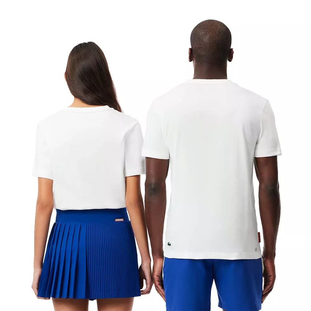 T-Shirt Lacoste Sport Roland Garros Unisex Blanc