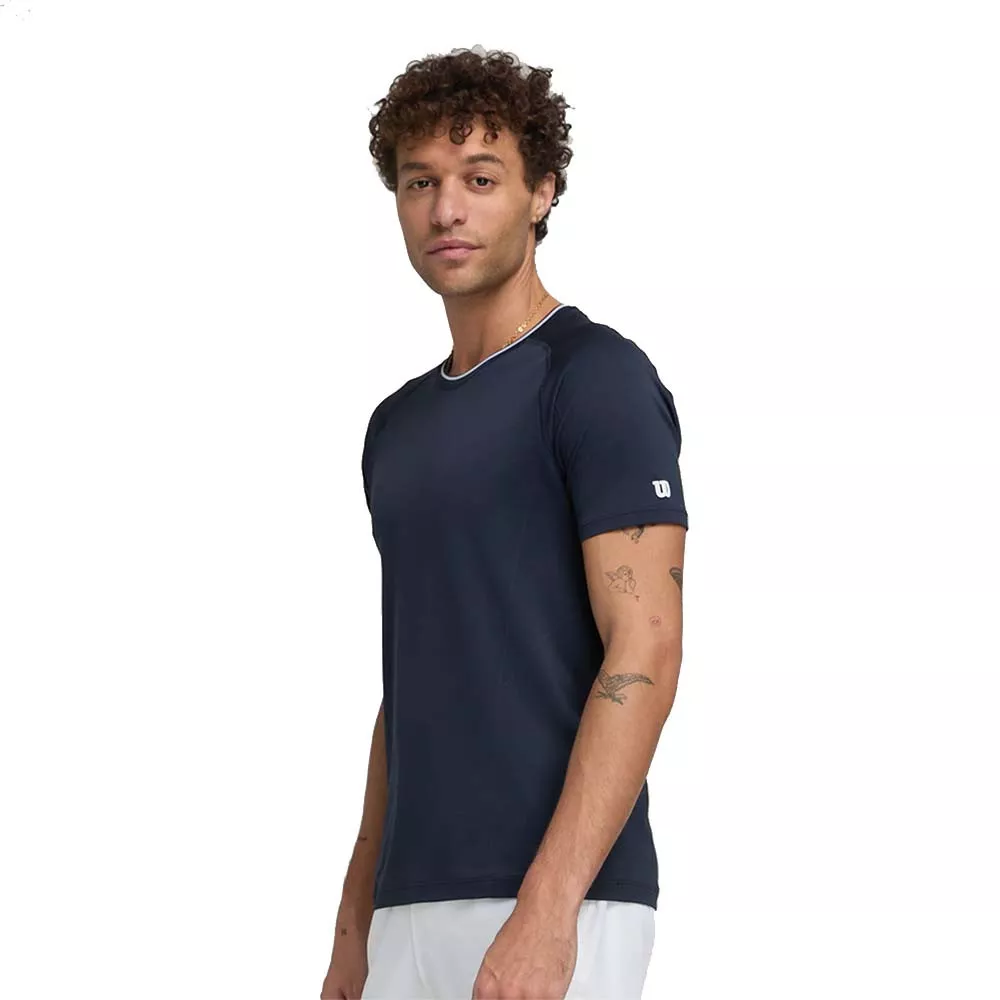 T-Shirt Wilson Team Seamless Crew Bleu marine