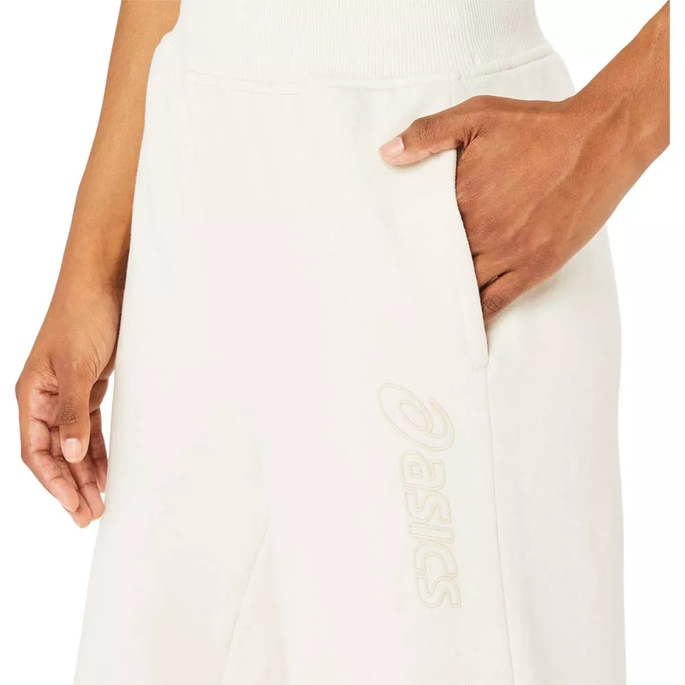Pantalon Asics Logo Femme Blanc cass&eacute;