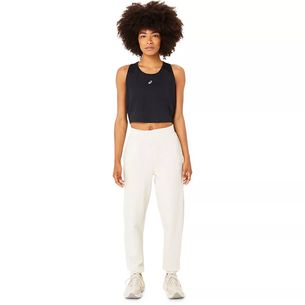 Pantalon Asics Logo Femme Blanc cass&eacute;