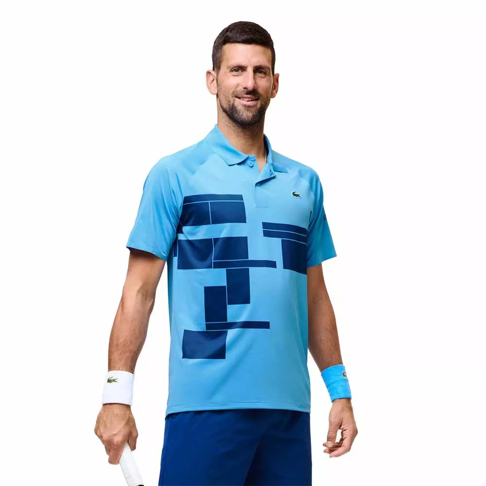 Polo Lacoste Tennis Novak Djokovic Player Bleu / Marine