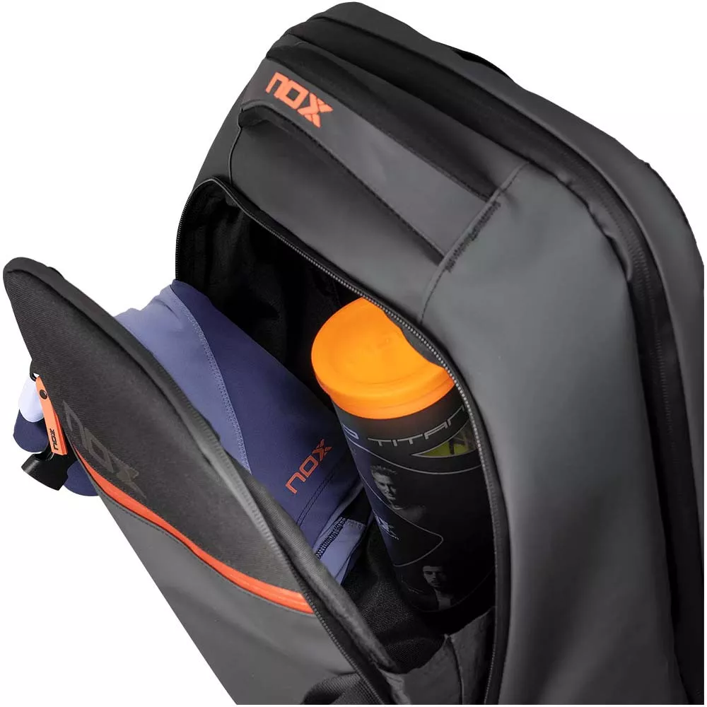 Sac &agrave; dos Nox Luxury Open Series Noir / Rouge