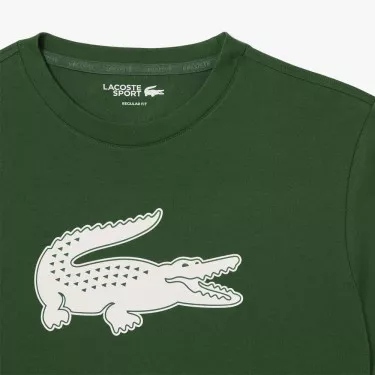 T-Shirt Lacoste Sport Vert fonc&eacute;
