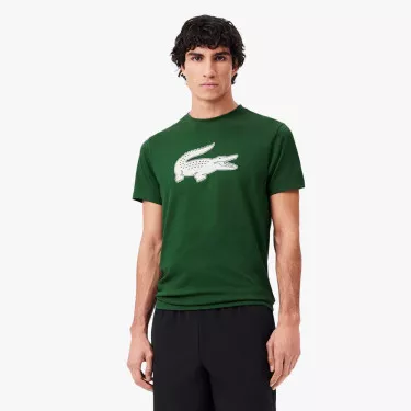 T-Shirt Lacoste Sport Vert fonc&eacute;
