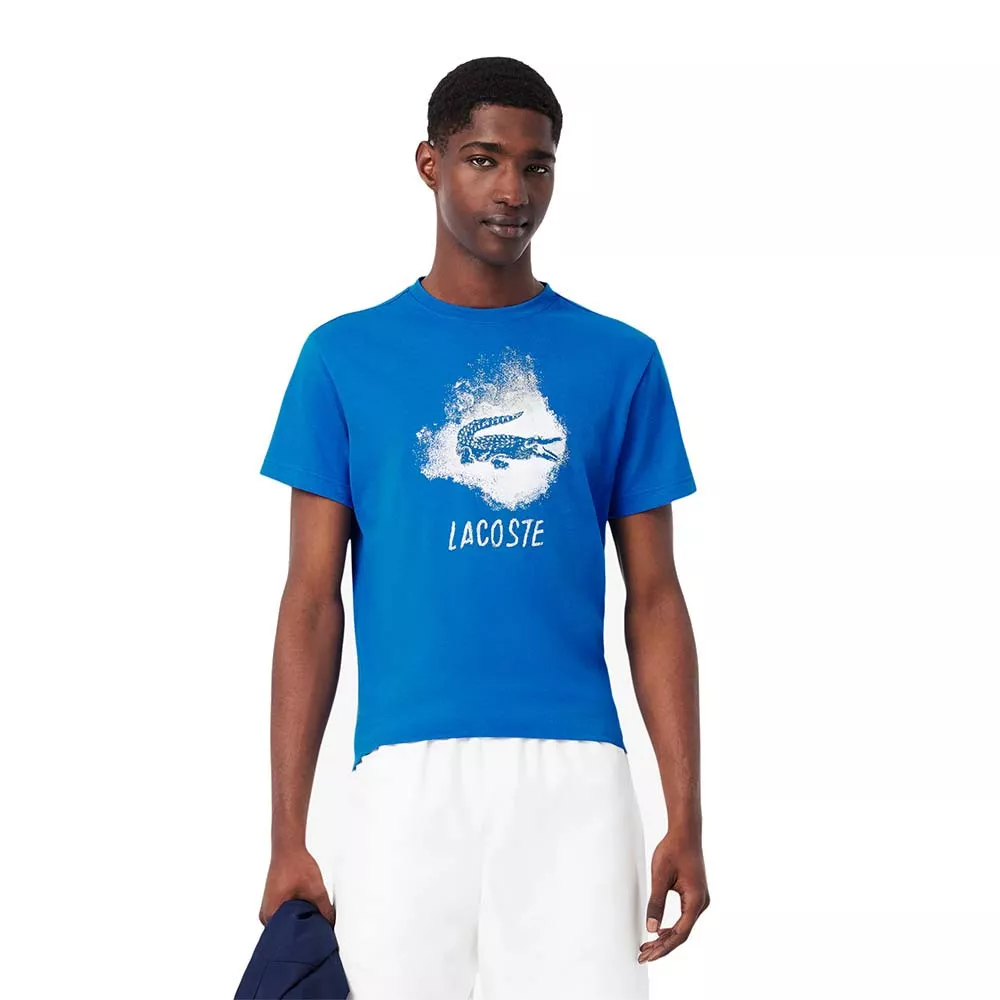 T-Shirt Lacoste Sport Graphique Bleu