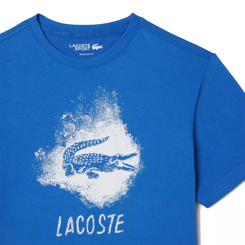 T-Shirt Lacoste Sport Graphique Bleu