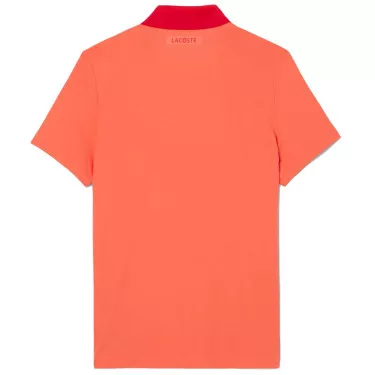 Polo Lacoste Tennis Novak Djokovic Rouge / Blanc Version Fan