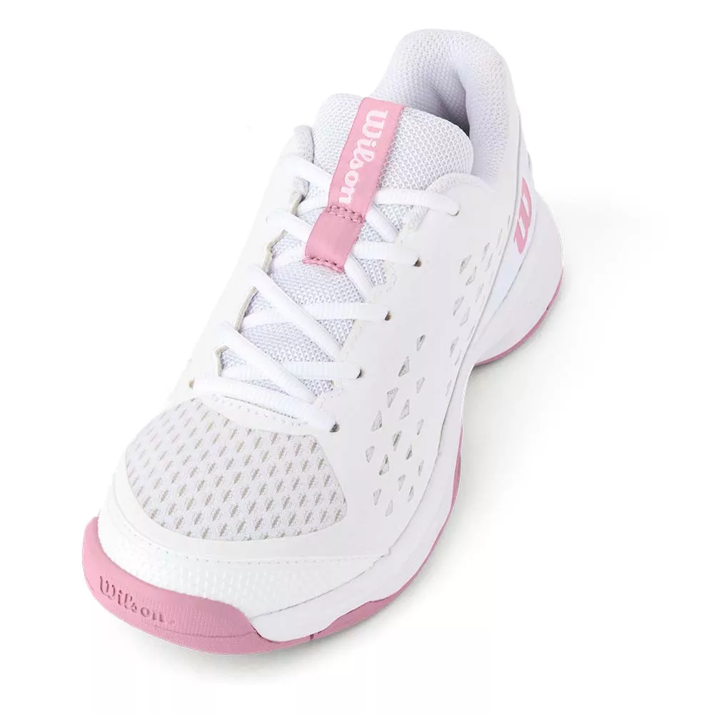 Chaussures Wilson Rush Pro L Junior Blanc / Rose