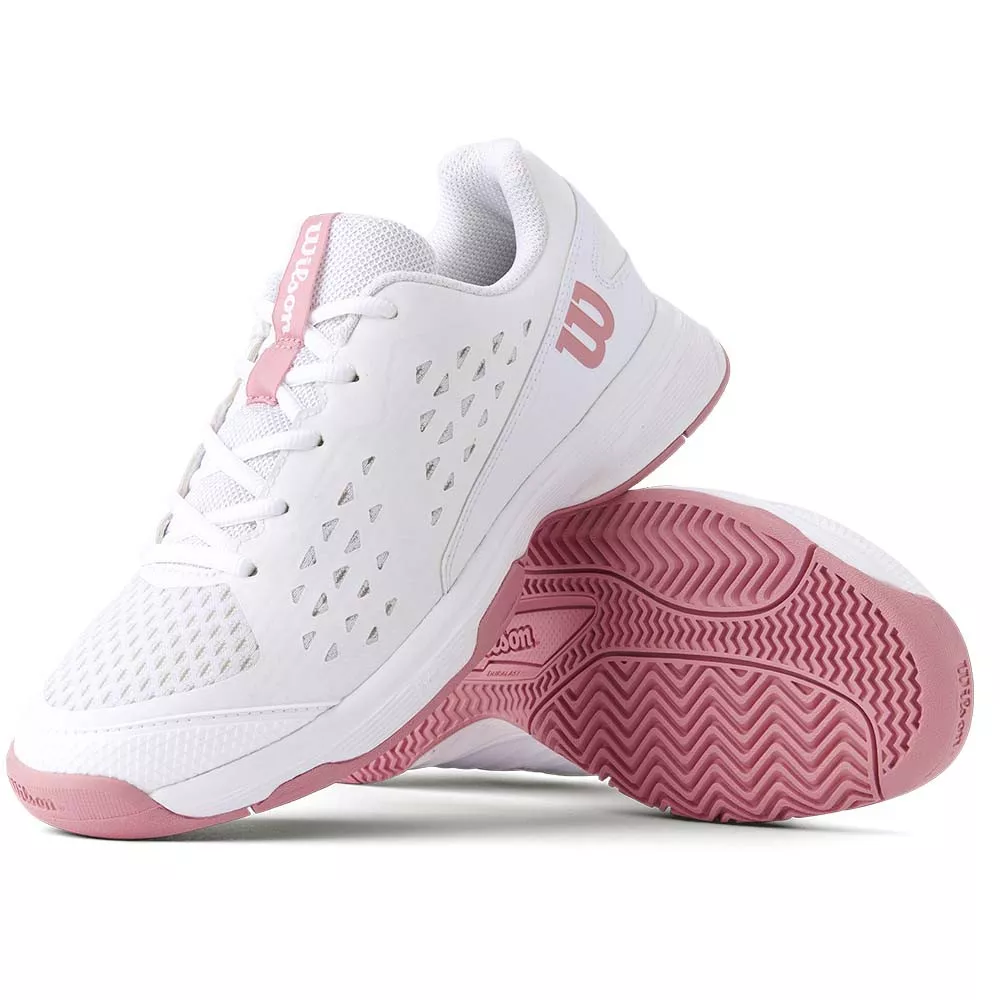 Chaussures Wilson Rush Pro L Junior Blanc / Rose