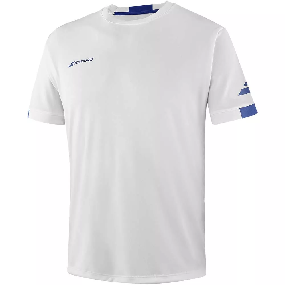 T-Shirt Babolat Play Crew Neck Junior Blanc