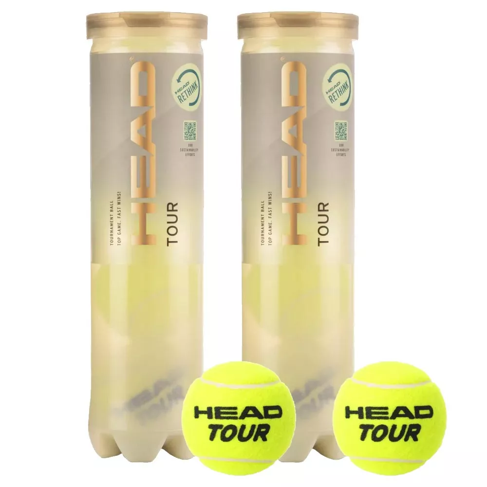 Lot de 2 Tubes de 4 Balles Head Tour