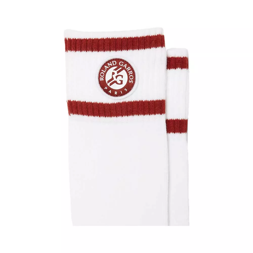 Chaussettes Lacoste Roland Garros Blanc / Marron