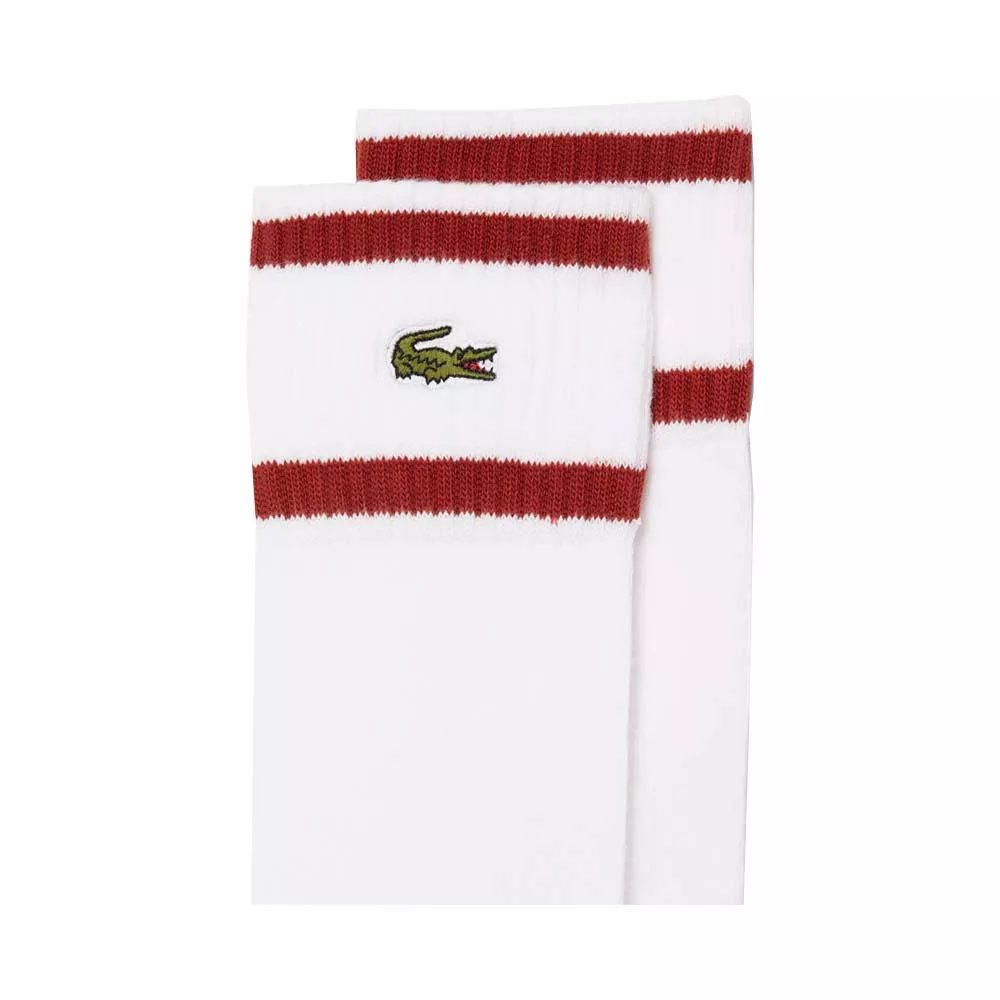 Chaussettes Lacoste Roland Garros Blanc / Marron