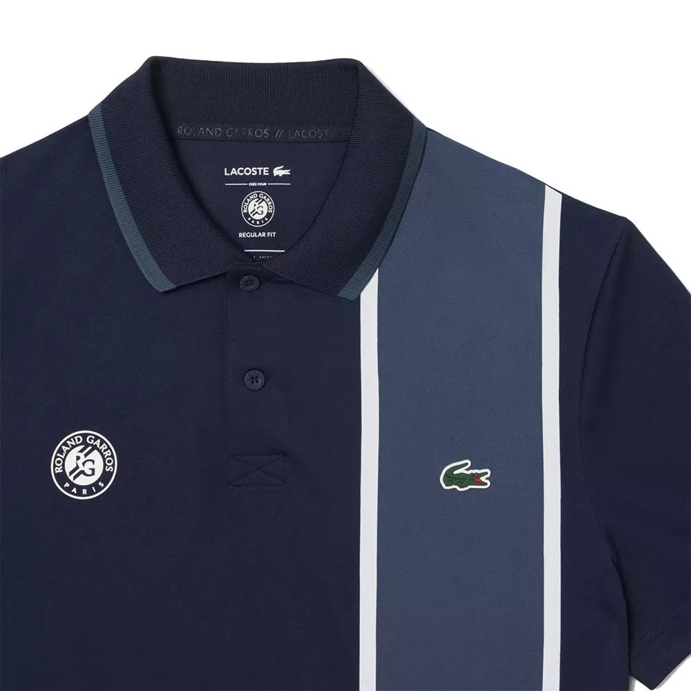 Polo Lacoste Sport Roland Garros Bleu marine
