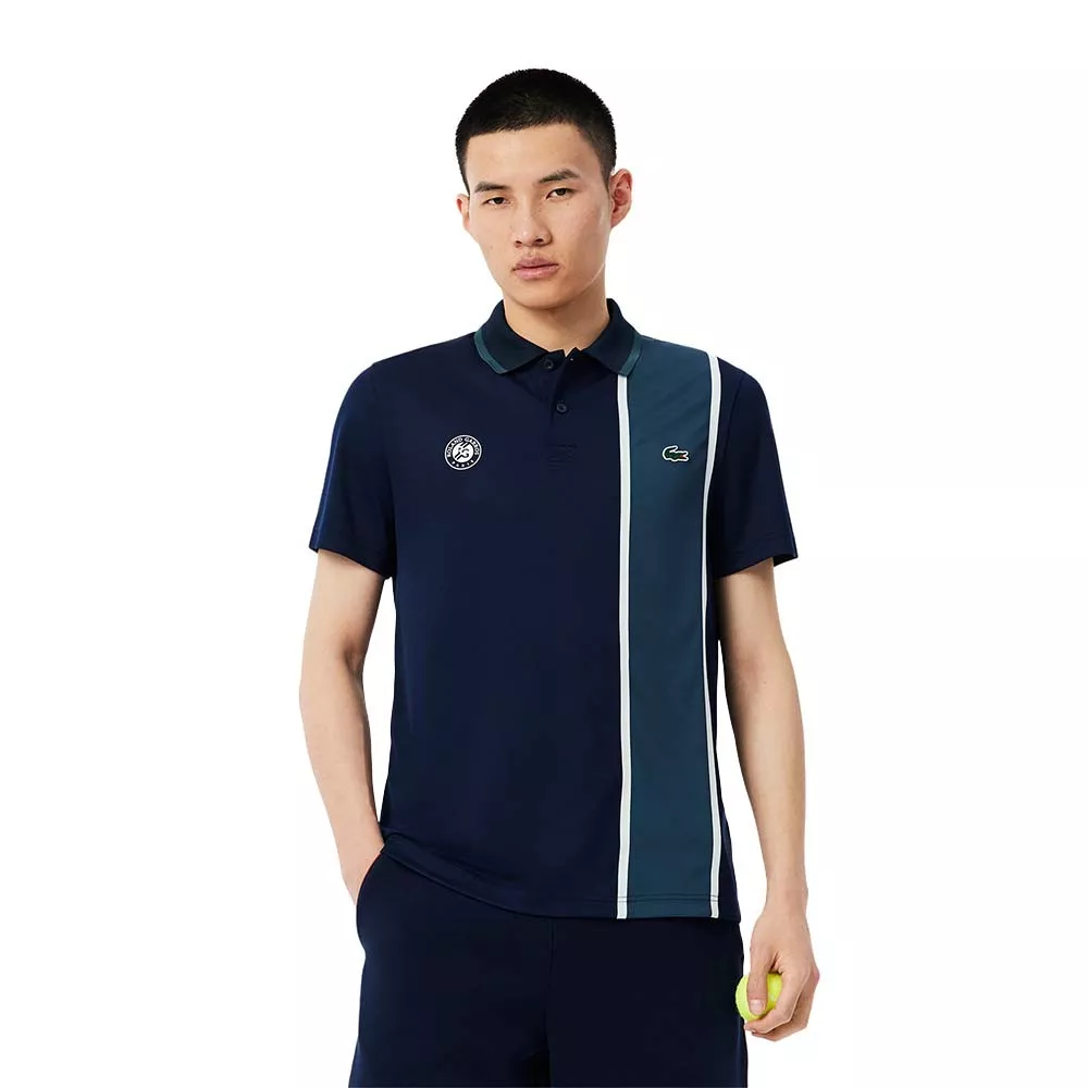Polo Lacoste Sport Roland Garros Bleu marine
